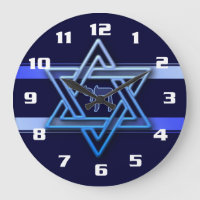 Gorgeous Jewish Star of David Blue and White