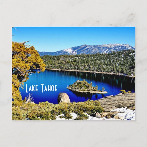 Gorgeous Lake Tahoe Postcard