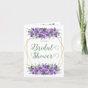 Gorgeous Lilac Vineyard Bridal Shower Photo Invitation