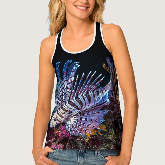 Gorgeous Lionfish photo Tank Top (Front)