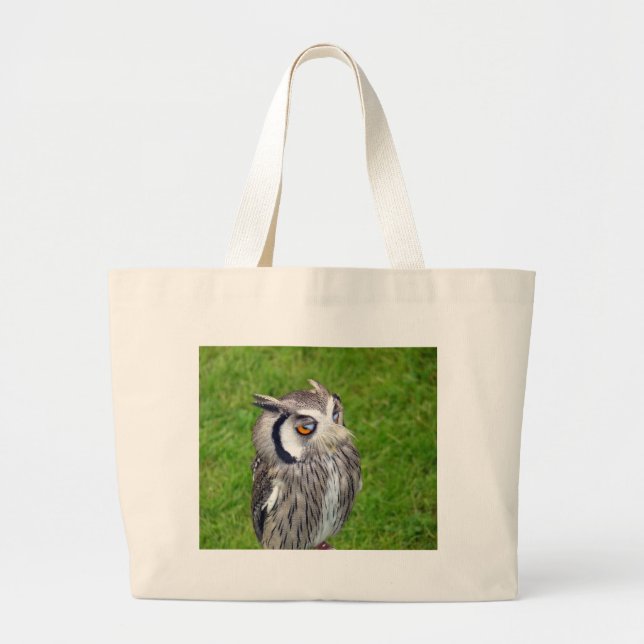 Gorgeous Little Owl Large Tote Bag (Front)
