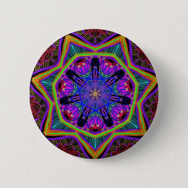 Gorgeous Mandala pattern  Button (Front)