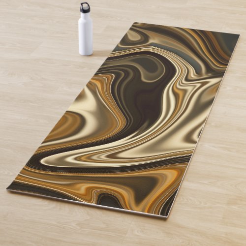 Gorgeous Marble Style _ Mont Blanc Brown Yoga Mat