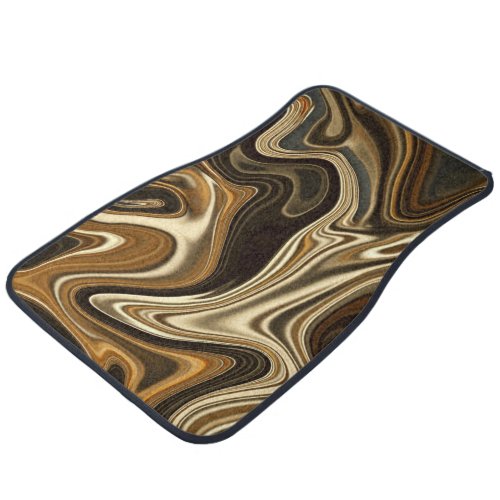 Gorgeous Marble Style _ Warm brown Car Floor Mat