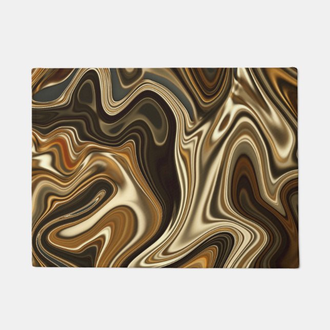 Gorgeous Marble Style - Warm brown Doormat (Front)