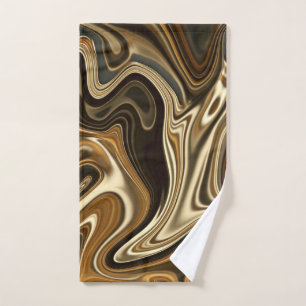 Gorgeous Marble Style - Warm brown Hand Towel