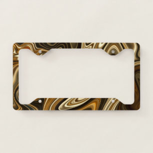 Gorgeous Marble Style - Warm brown License Plate Frame