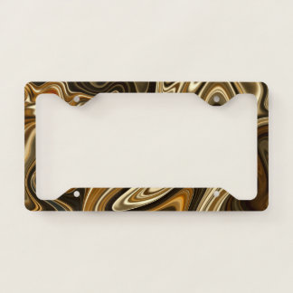 Gorgeous Marble Style - Warm brown License Plate Frame