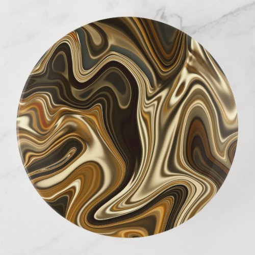 Gorgeous Marble Style _ Warm brown Trinket Tray