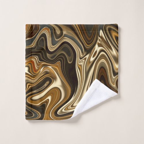 Gorgeous Marble Style _ Warm brown Wash Cloth