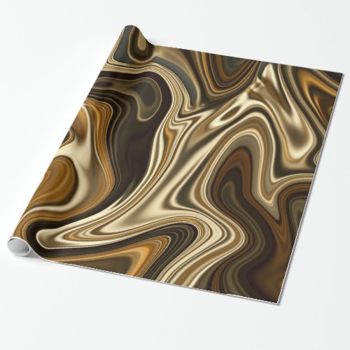 Gorgeous Marble Style _ Warm brown Wrapping Paper