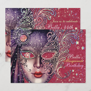 Gorgeous Masquerade Party Invitations