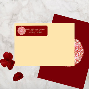 Gorgeous Mehndi Return Address Label