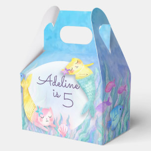 Gorgeous Mermaid Cat (Mercat) Themed Party Boxes