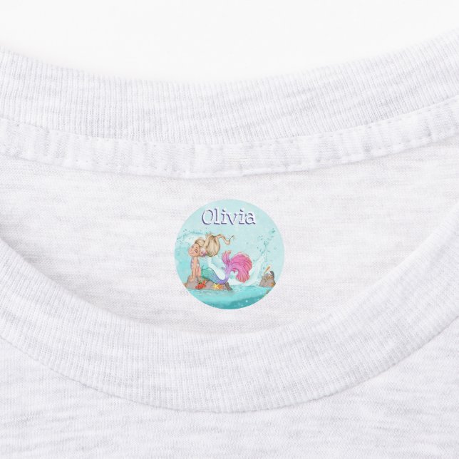 Gorgeous Mermaids | Personalized Back to School Labels (Affixed)