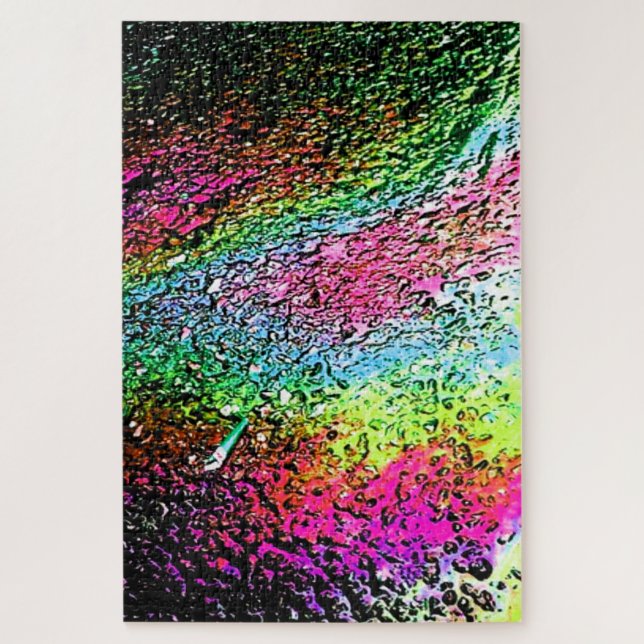 Gorgeous Metallic Textured Looking Puzzle Colorful (Vertical)