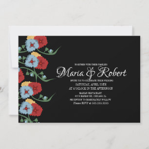 Gorgeous Mexican Wedding Greenery Vine Floral B Invitation