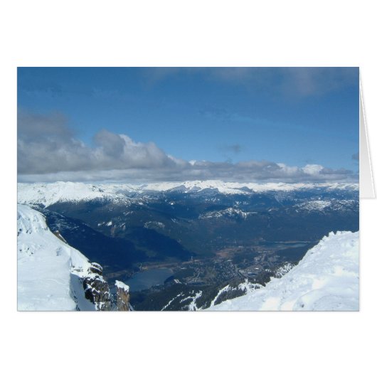 Gorgeous mountaintop view cards (Front Horizontal)