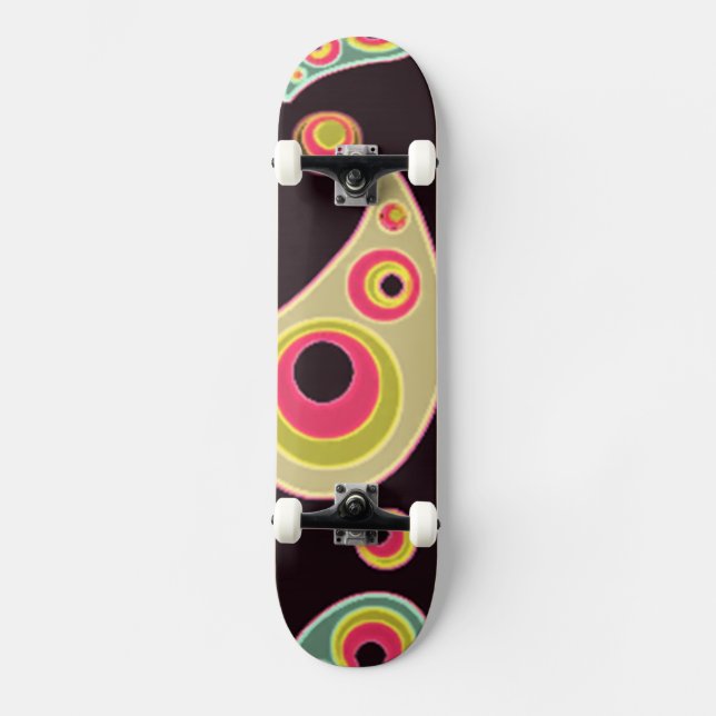 GORGEOUS MULTI SWIRL SKATEBOARD DECK (Front)