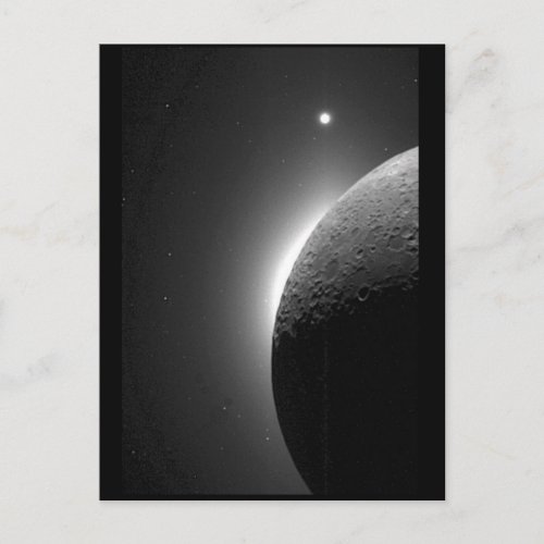 Gorgeous NASA image the Moon lit by Earth_shine Postcard