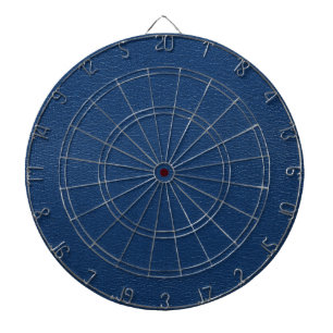 Gorgeous Navy Blue Leather Texture Dart Board