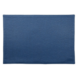 Gorgeous Navy Blue Leather Texture Placemat