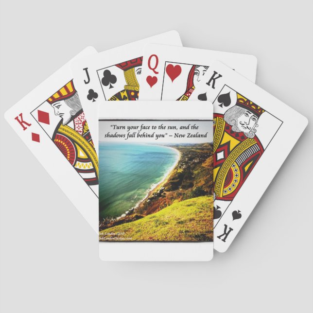 Gorgeous New Zealand And Famous Proverb Poker Cards (Back)