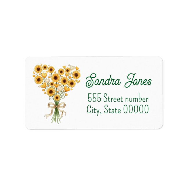 Gorgeous one of a-kind address labels (Front)