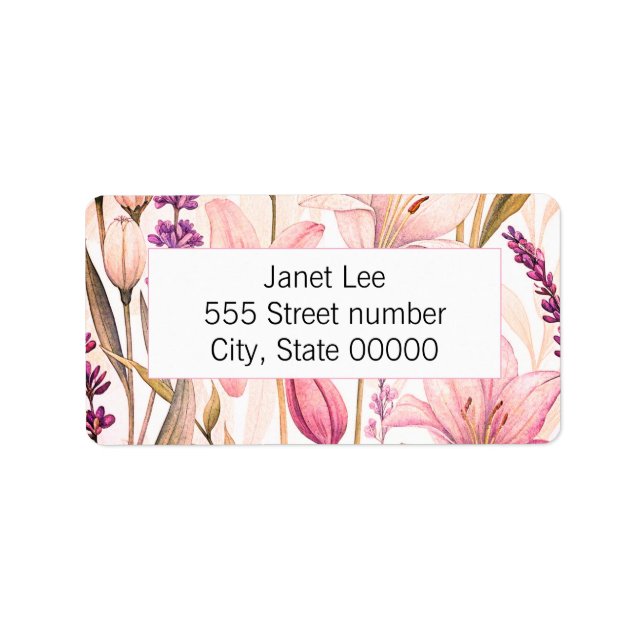 Gorgeous one of a-kind address labels (Front)