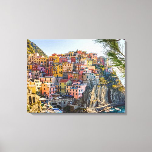 Gorgeous Palermo Sicily Italy on a Cliff Canvas Print