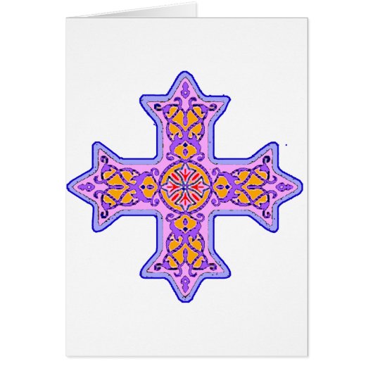 Gorgeous Pastel Coptic Cross Cards (Front)