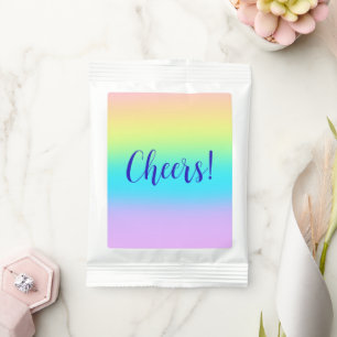 Gorgeous Pastel Rainbow Gradient Wedding Margarita Drink Mix