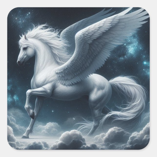 Gorgeous Pegasus in the Dark Sky Sticker Sheet (Front)