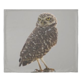 Perched Owl Duvet Cover