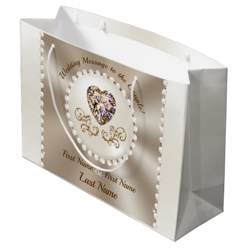 Gorgeous Personalised Wedding Gift Bags