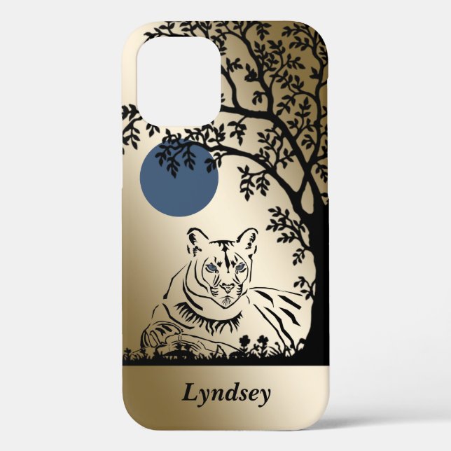 Gorgeous Personalizable Mountain Lion iPhone Case (Back)