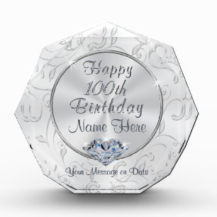 Gorgeous Personalized 100th Birthday Gifts for Her