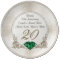 Gorgeous Personalized 20th Anniversary Gifts Plate