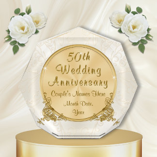 Gorgeous Personalized, 50 Years of Marriage Gifts