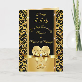 Gorgeous Personalized Anniversary Cards Any Year