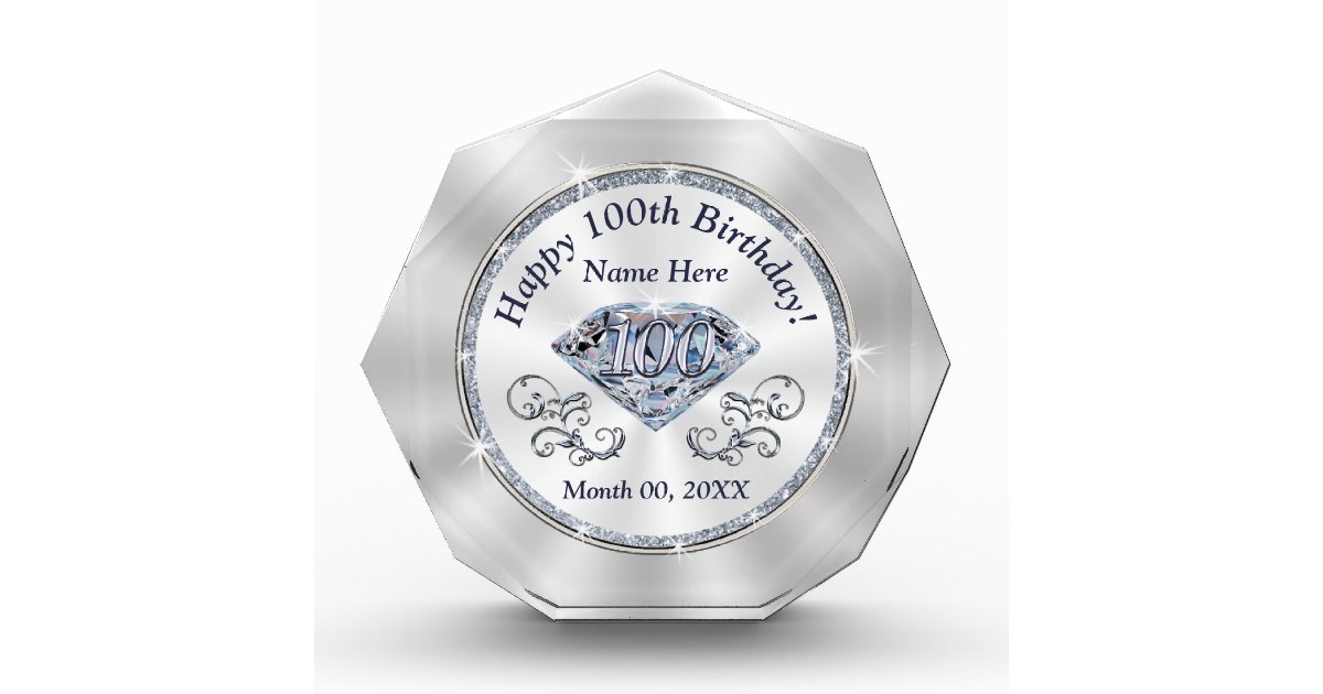 Personalized Gifts for 100th Birthday Zazzle