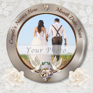 Gorgeous Personalized, Magnet Wedding Favors Cheap