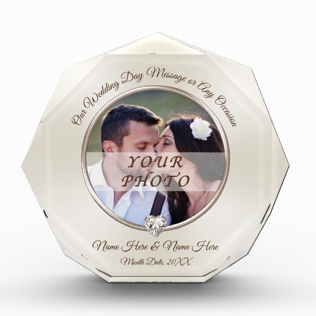 Gorgeous, Personalized Photo Wedding Gifts (Front)
