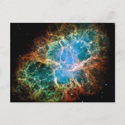 Gorgeous Photo of the Crab Nebula Postcard