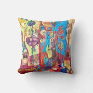 Gorgeous pillow in bright colors, various sizes.