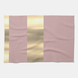Gorgeous Pink and Gold Design Kitchen Towel