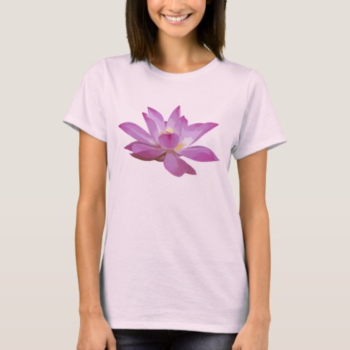 Gorgeous Pink Lotus Flower Full Bloom T_Shirt