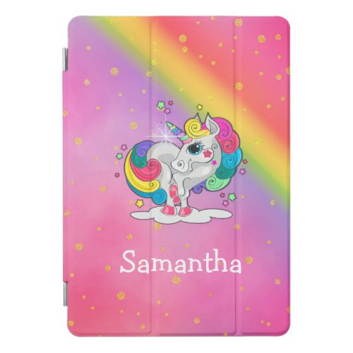 Gorgeous Pink Personalized Rainbow Unicorn Case Fo