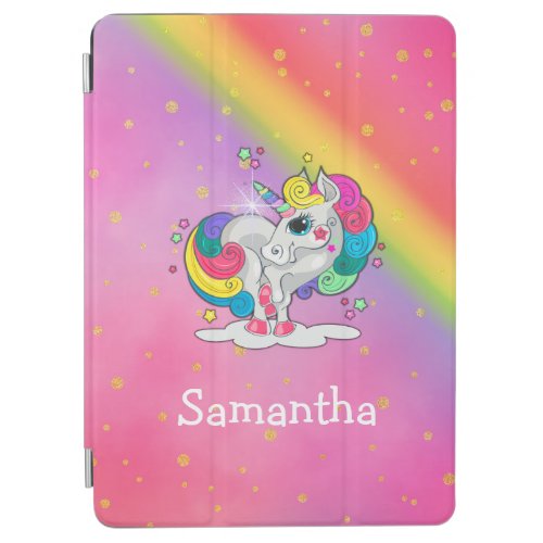 Gorgeous Pink Personalized Rainbow Unicorn Case Fo