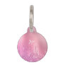 Gorgeous pink rose gold & purple glitter drips pet ID tag